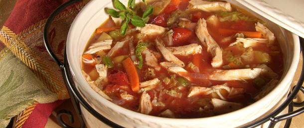 Pulled EverRoast® Chicken & Vegetable Soup