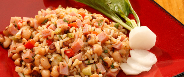 Lower Sodium Ham Hoppin' John Salad