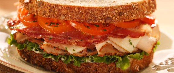 Rotisserie Seasoned Chicken Breast and Bacon Sandwich