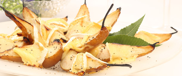 Roasted Pears with Brie