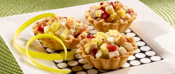 Tropical Chicken Salad Cups