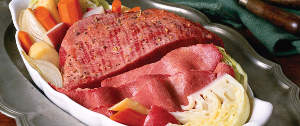 New England Style Corned Beef & Cabbage Dinner
