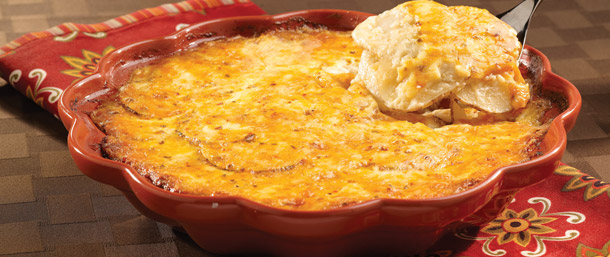 3 Pepper Colby Jack® Potatoes Au Gratin