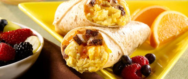 Gluten Free Spicy Breakfast Wrap