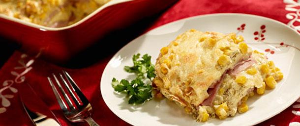 Black Tavern Ham And Poblano Cream Sauce Casserole