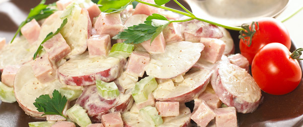 All American Ham & Potato Salad