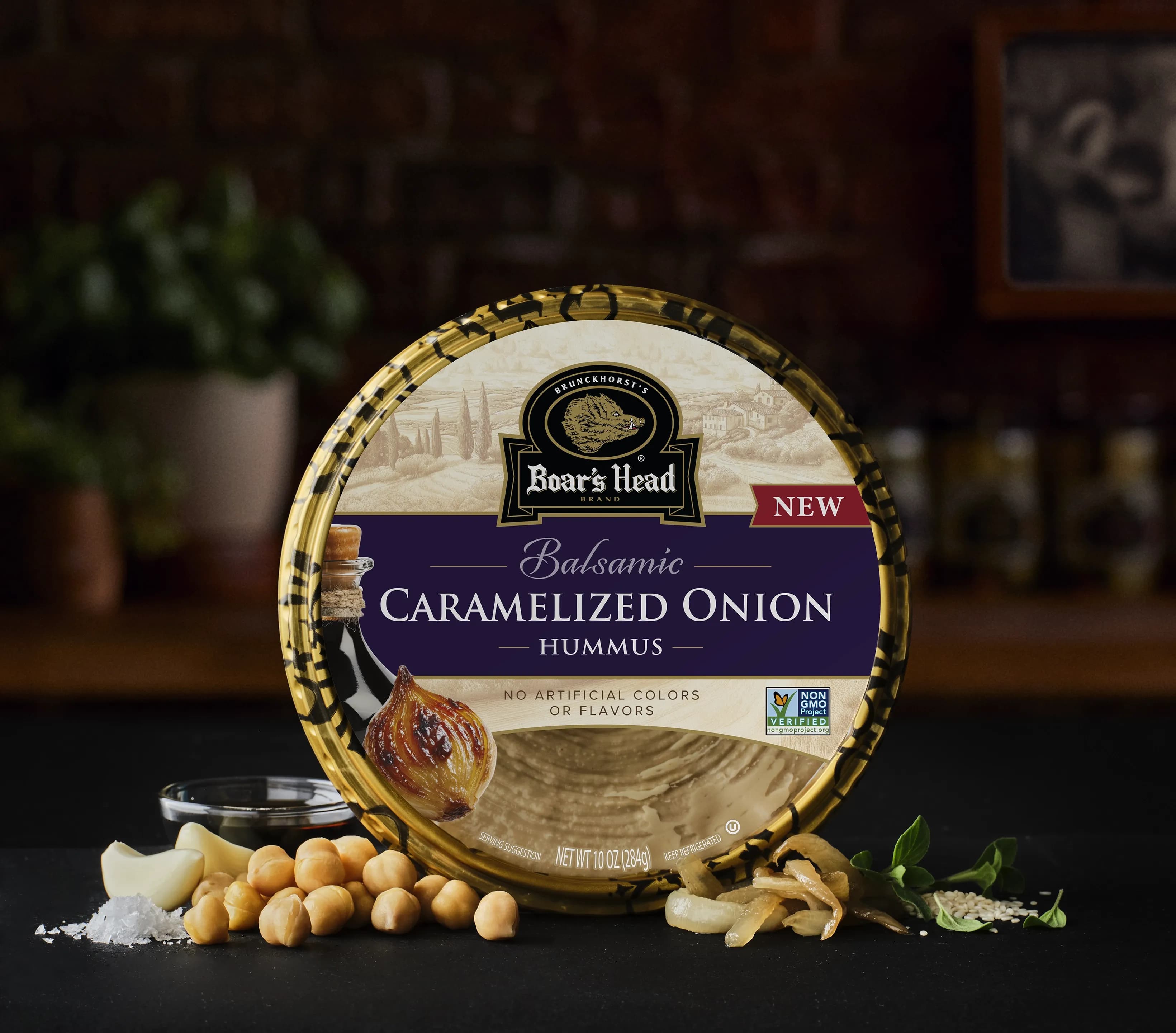 Balsamic Caramelized Onion Hummus