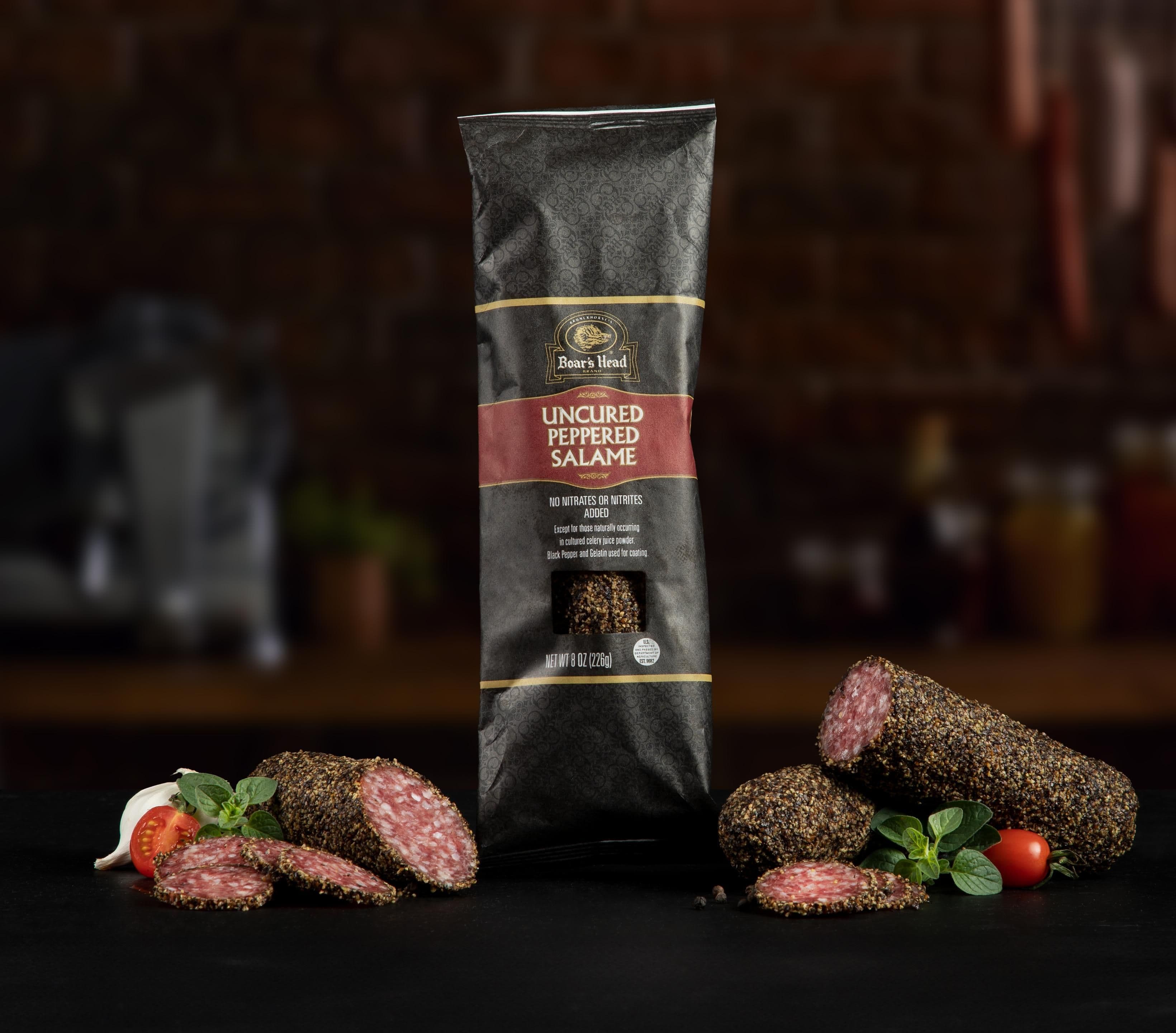 Uncured Peppered Salame