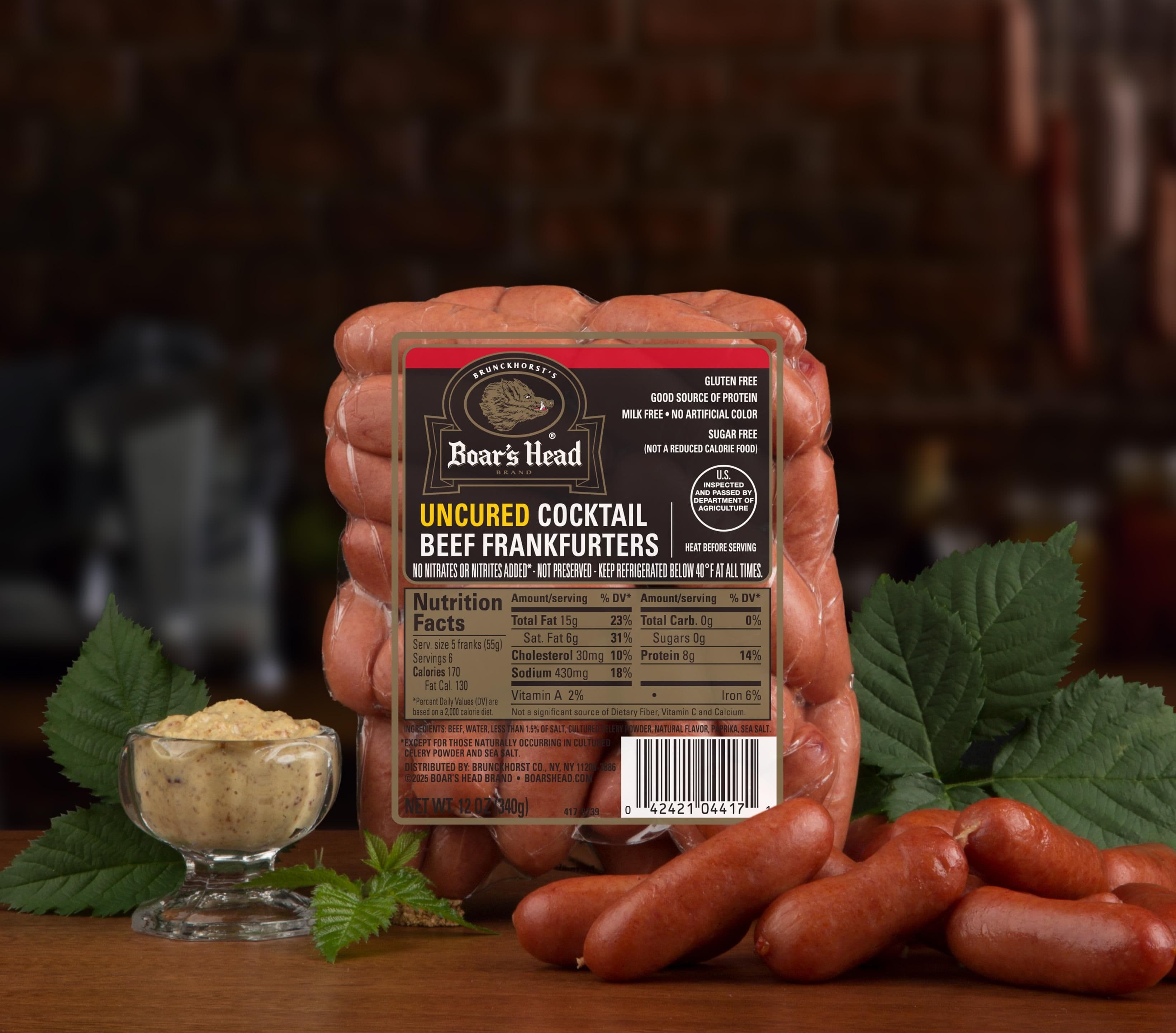 Uncured Beef Cocktail Frankfurters