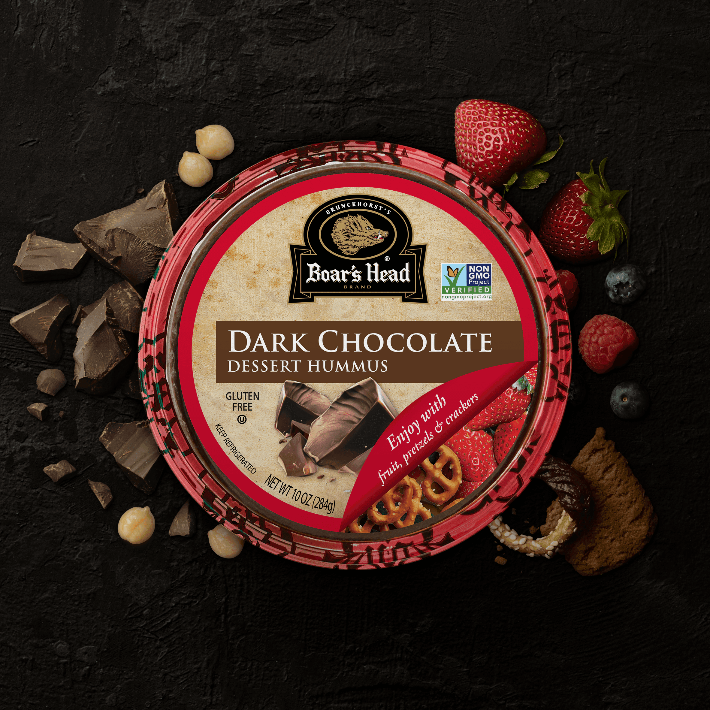 Dark Chocolate Dessert Hummus