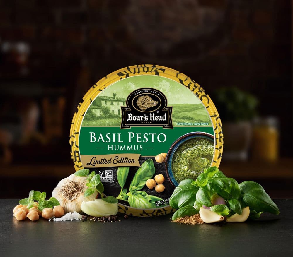 Basil Pesto Hummus