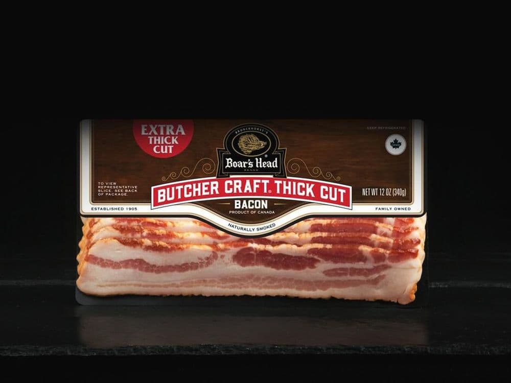 Butcher Craft® Extra Thick Cut Naturally Smoked Bacon, Product of Canada