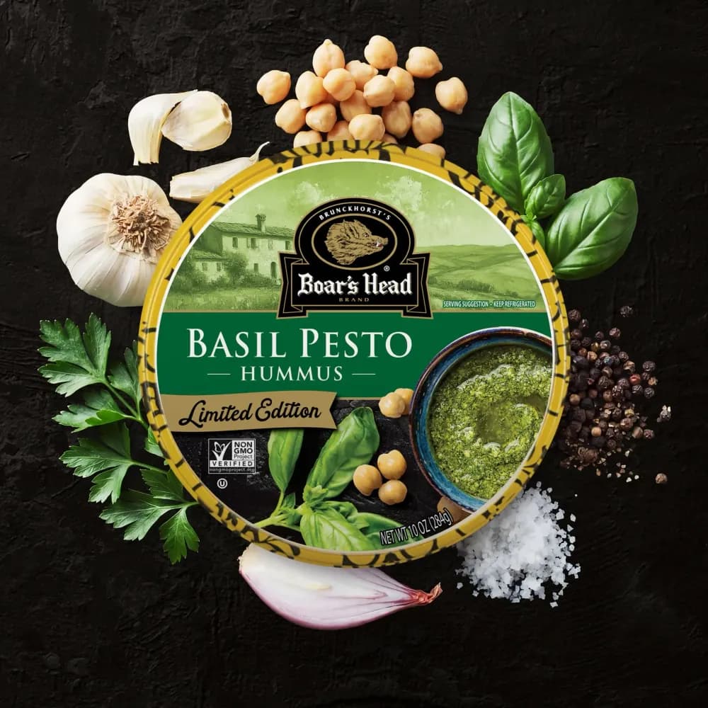 Basil Pesto Hummus