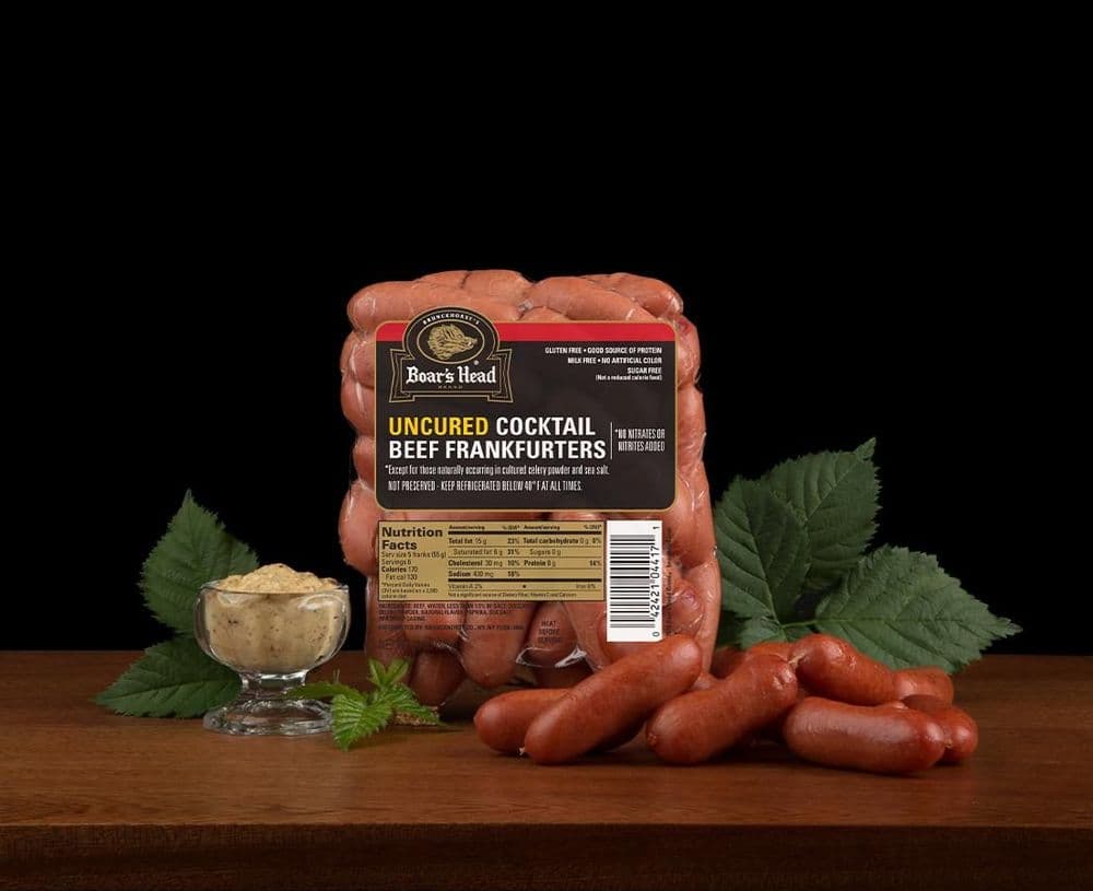 Uncured Beef Cocktail Frankfurters