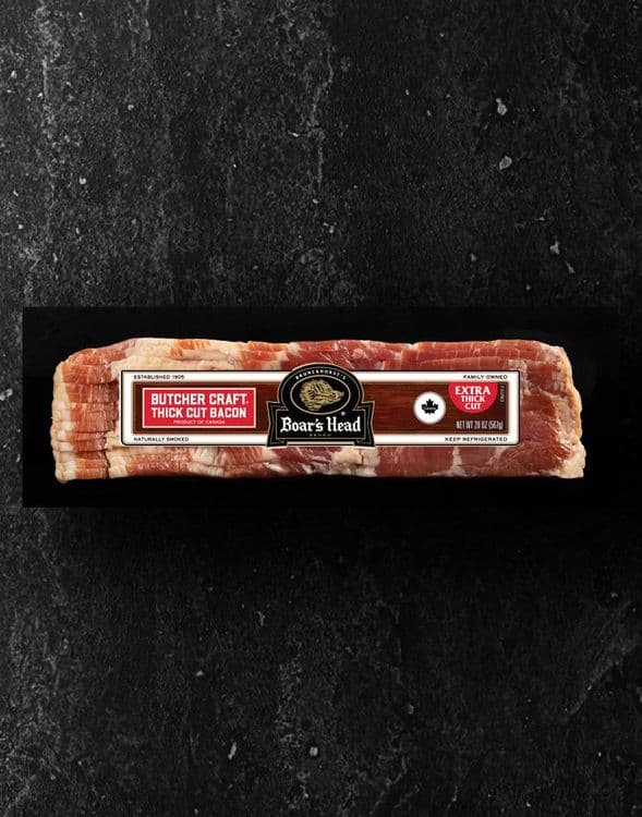 Butcher Craft® Extra Thick Cut Naturally Smoked Bacon, Product of Canada
