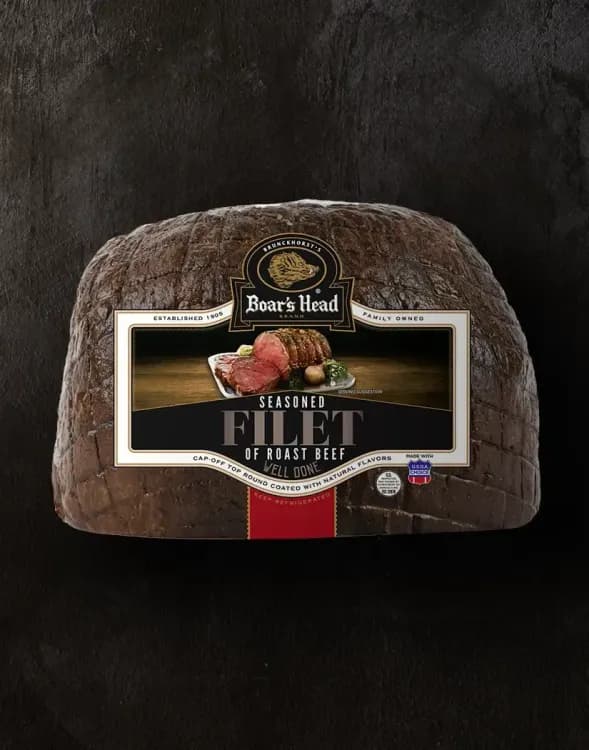 Seasoned Filet of Roast Beef - Well Done