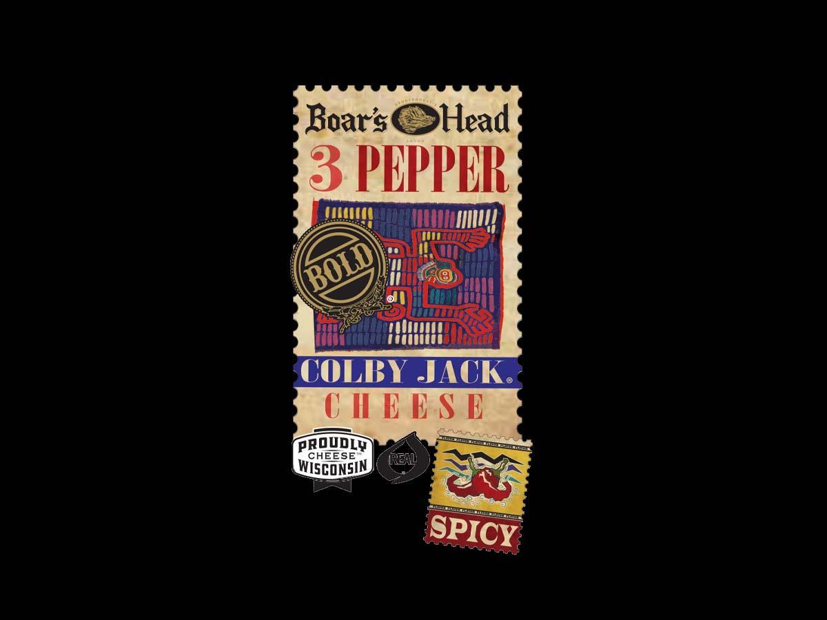 Bold 3 Pepper Colby Jack® Cheese Boar's Head