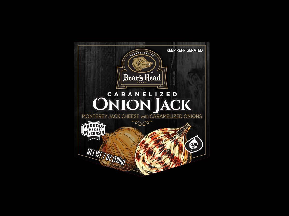 Caramelized Onion Jack Monterey Jack Cheese Precut Boar's Head