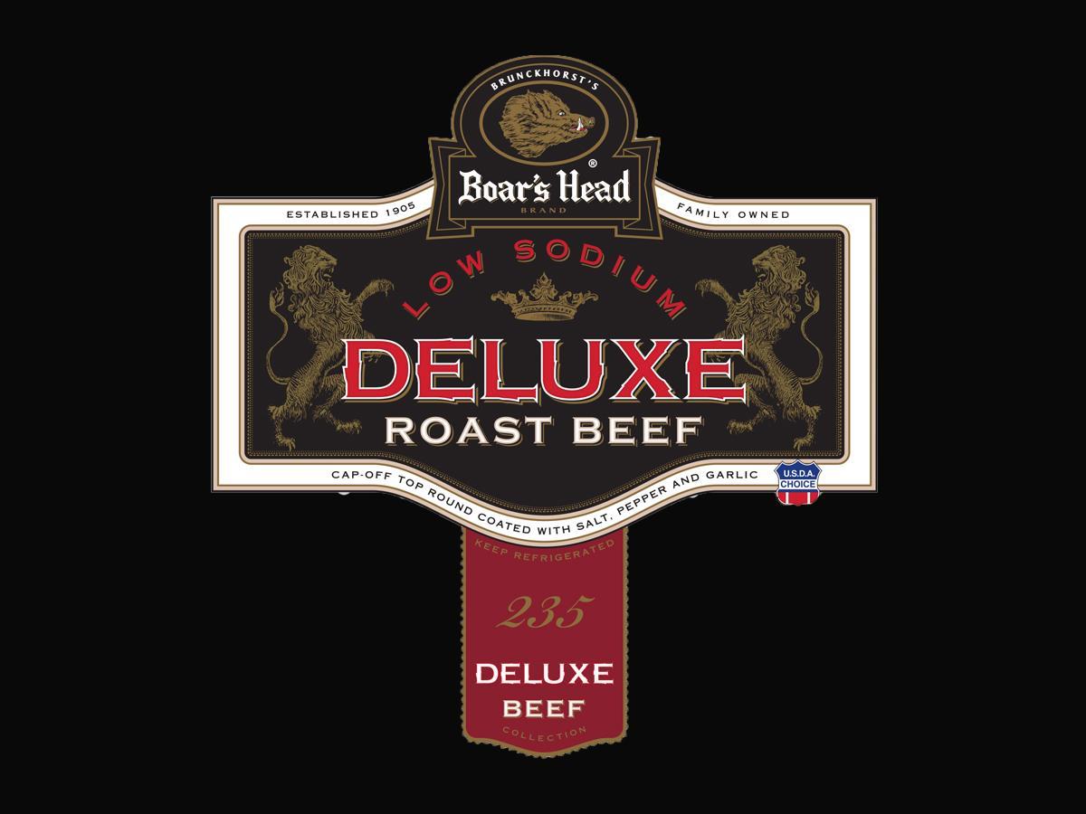 Deluxe Low Sodium Oven Roasted Beef CapOff Top Round Boar's Head