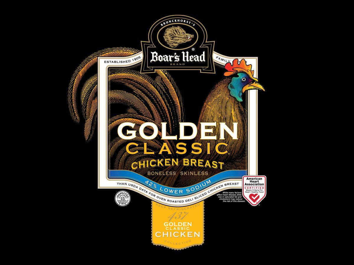 Golden Classic® Oven Roasted Chicken Breast 42 Lower Sodium Boar S Head