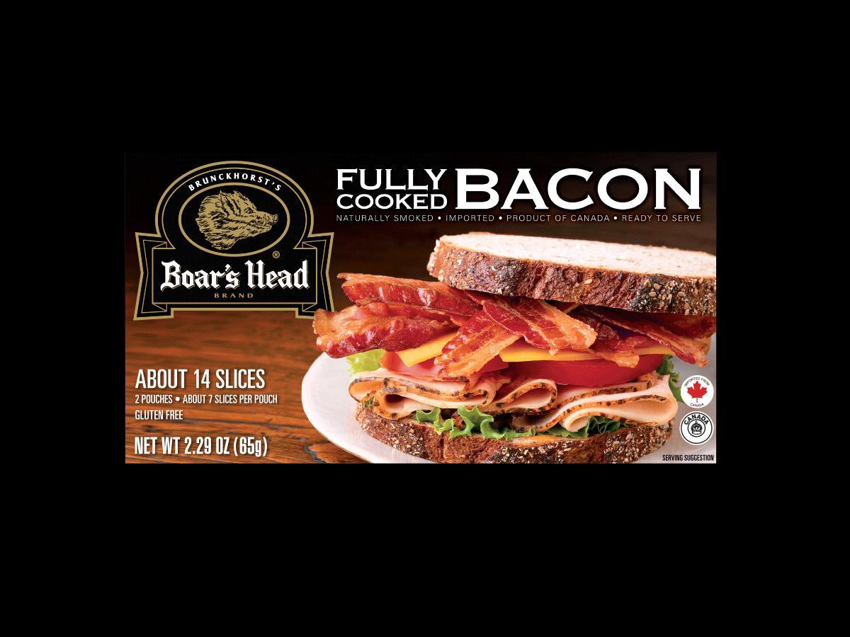 Fully Cooked Naturally Smoked Imported Bacon Boar's Head