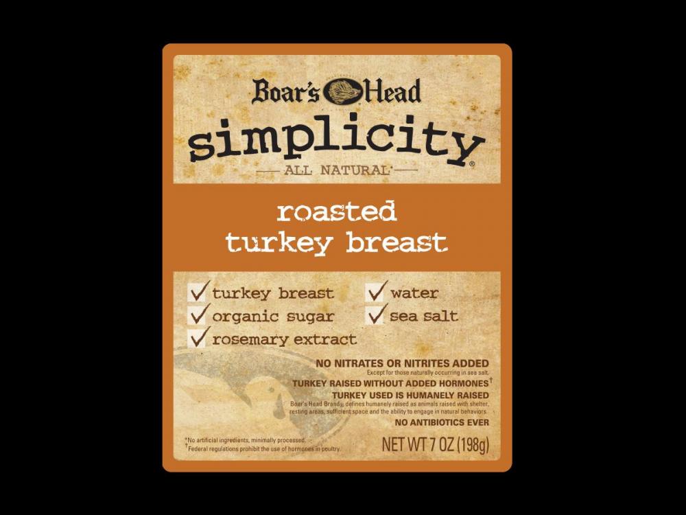 Simplicity® All Natural* Roasted Turkey Breast Boar's Head