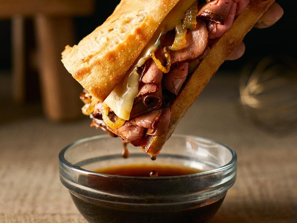 London Broil French Dip Sandwich With Au Jus Recipe Boar's Head