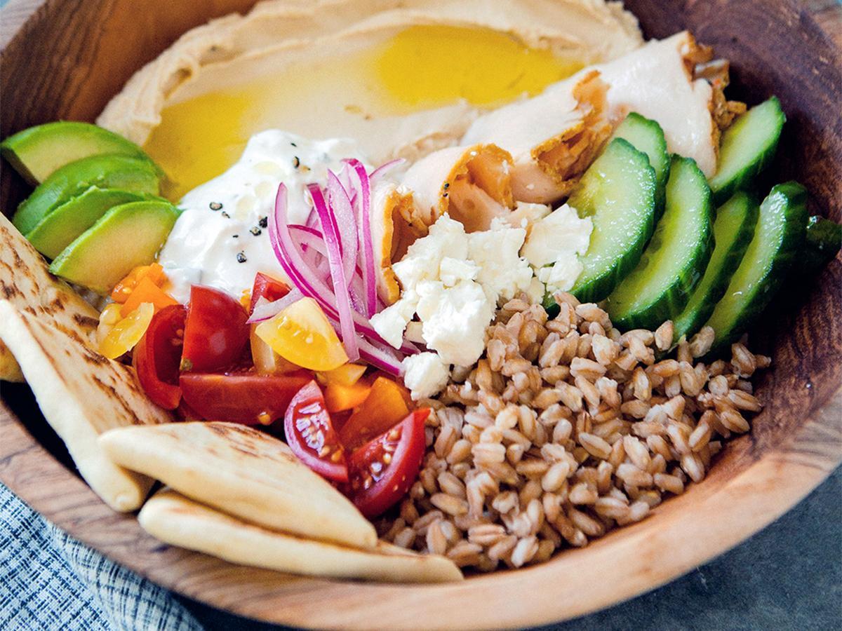 EverRoast® Chicken, Tzatziki & Hummus Grain Bowl Recipe Boar's Head