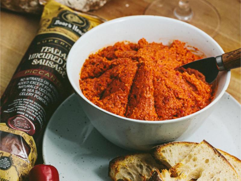 15minute 'Nduja with Italian Uncured Dry Sausage & Genoa Salami Recipe