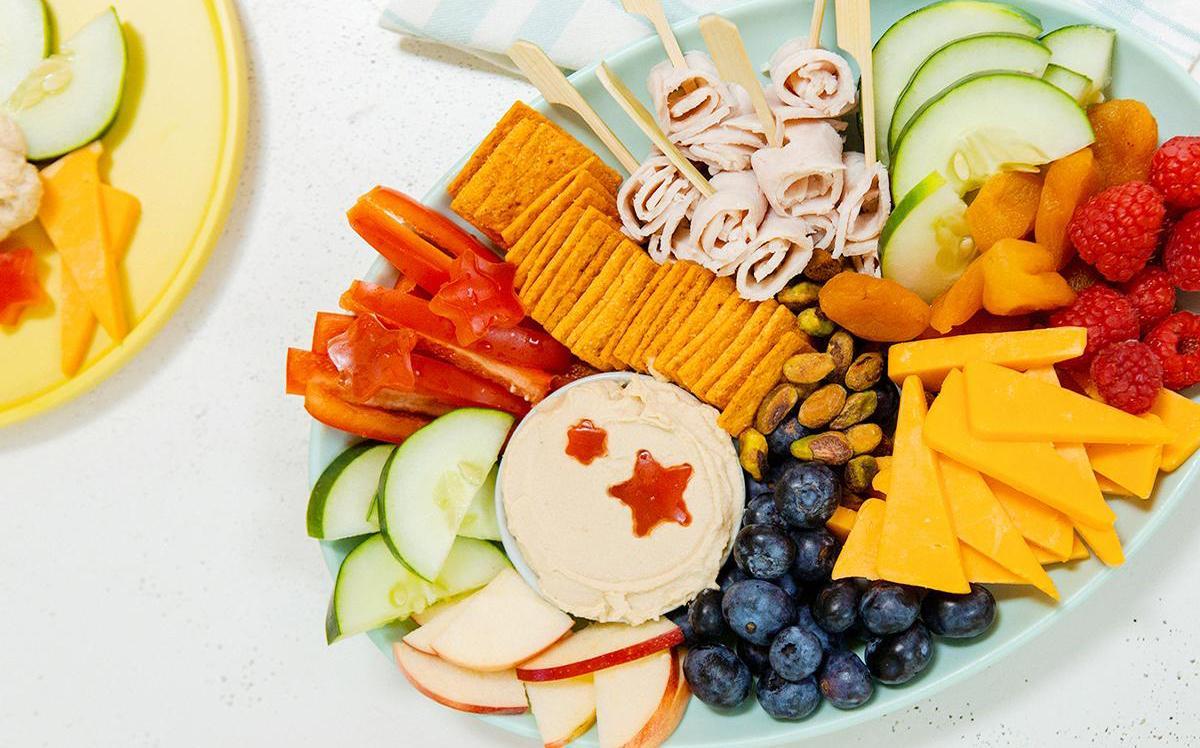 Colorful Kid’s Snack Plate Recipe Boar's Head
