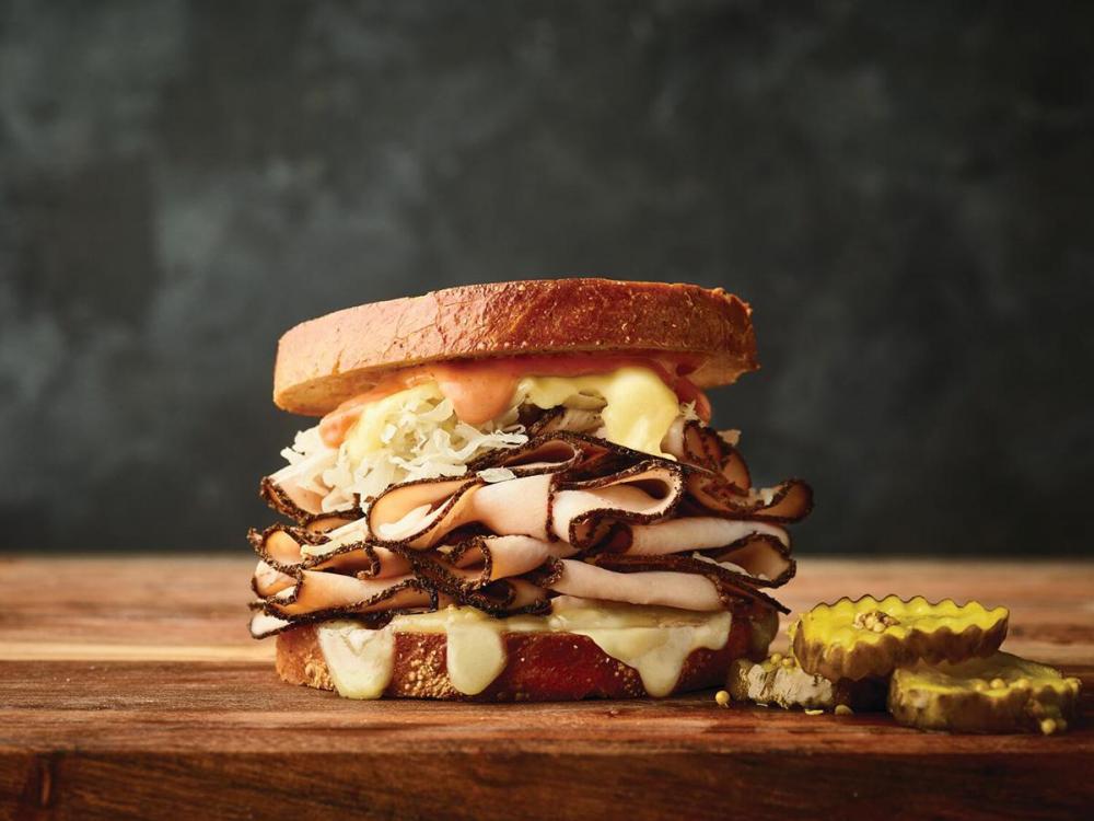 Pastrami Seasoned Turkey Reuben Sandwich Recipe Boar's Head
