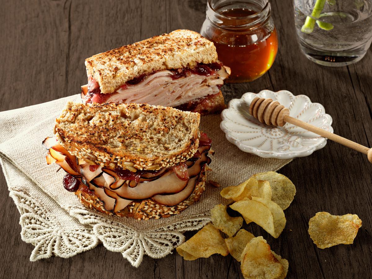 Maple Honey Turkey & Cranberry Sandwich Recipe Boar's Head