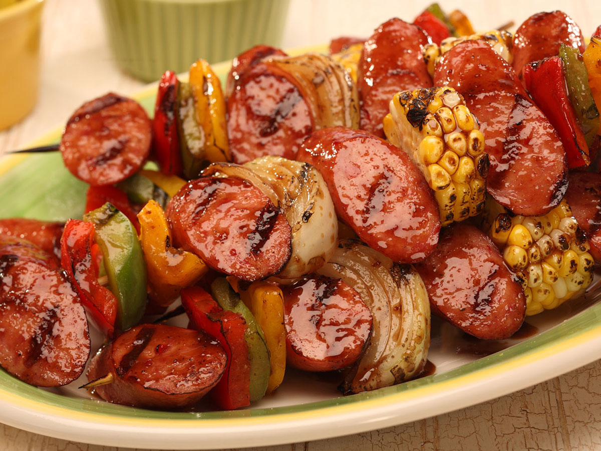 kielbasa kabobs