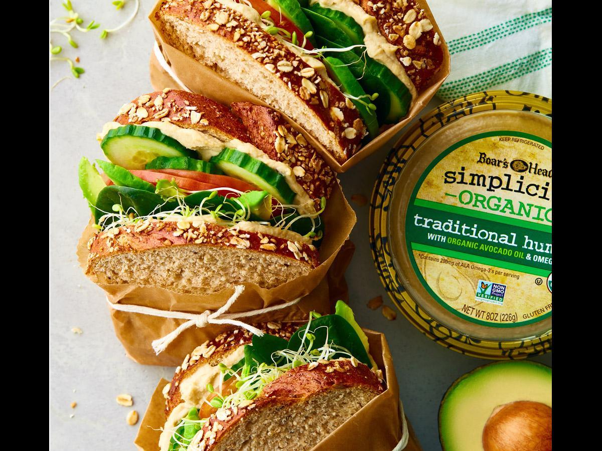 Boar's Head Simplicity Hummus and Veggie Sandwich Recipe Boar's Head