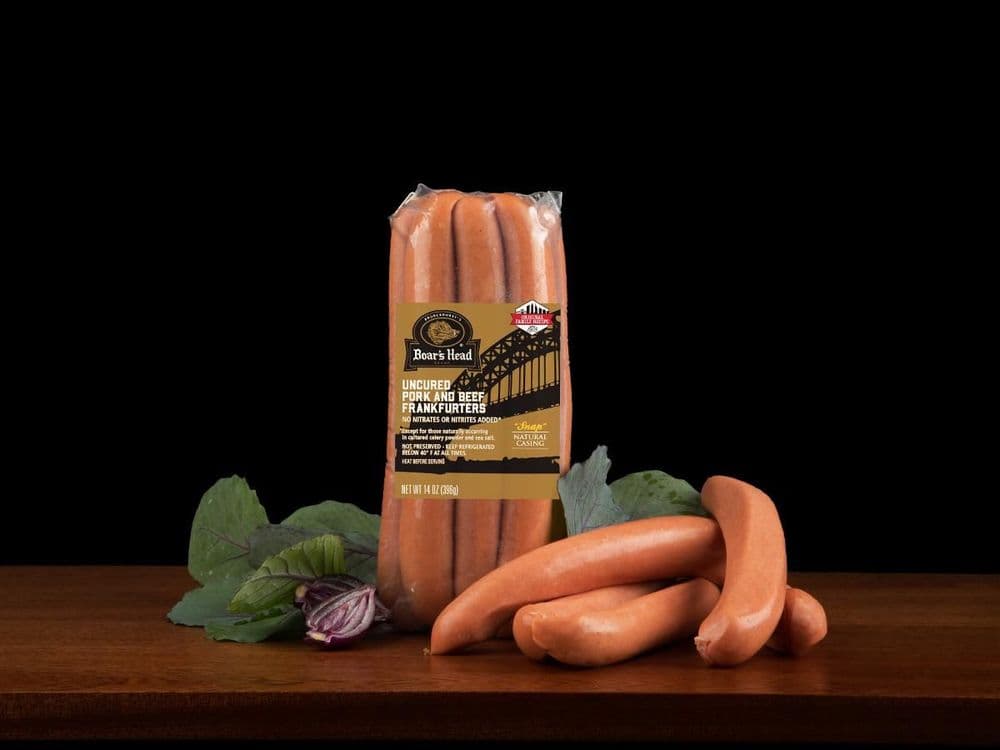 Uncured Pork & Beef Frankfurters - Natural Casing
